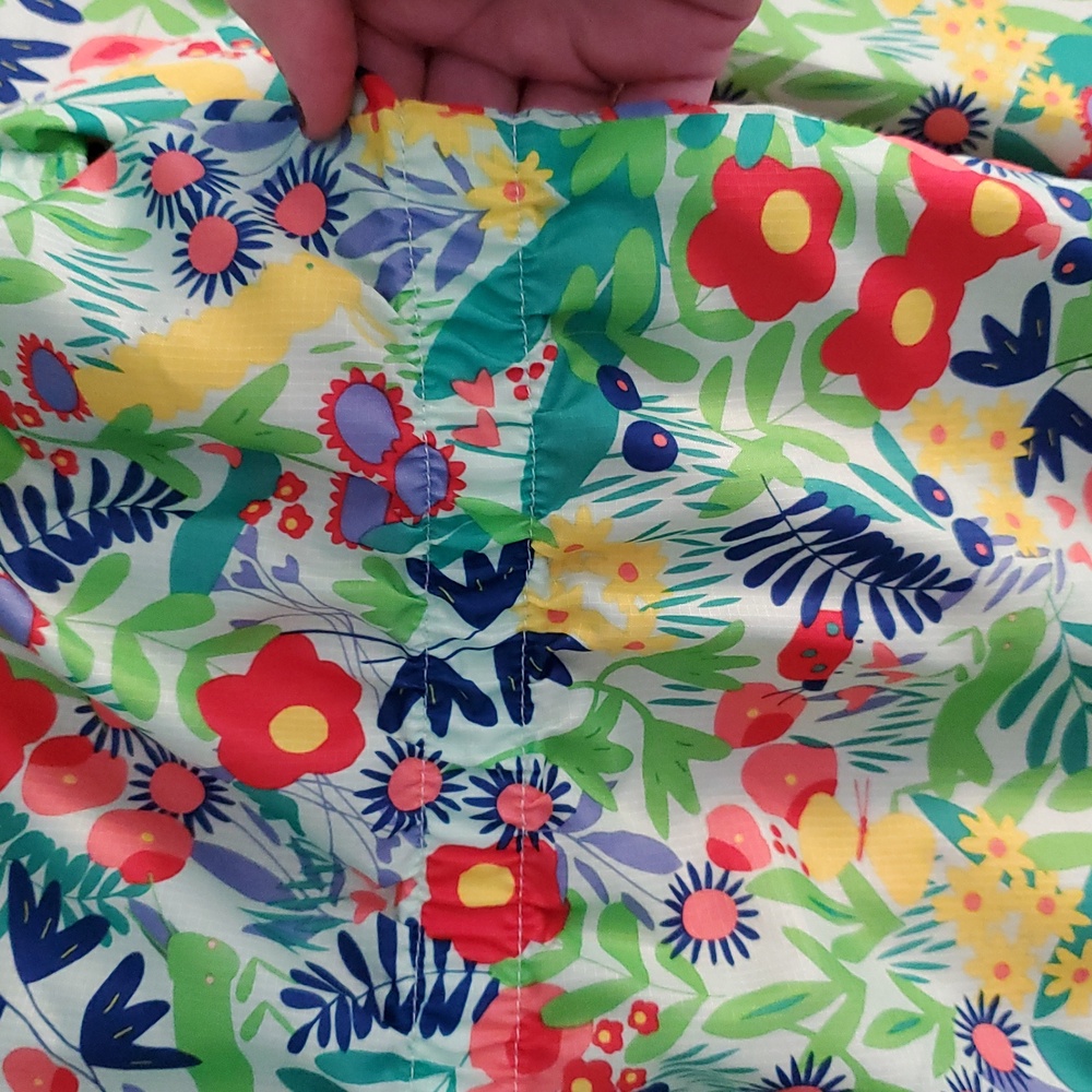 Cat & Jack Colorful Floral Hooded Jacket, Size XL - Picture 7 of 7